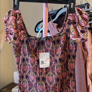 Forever 21 Colorful dress with Ruffles